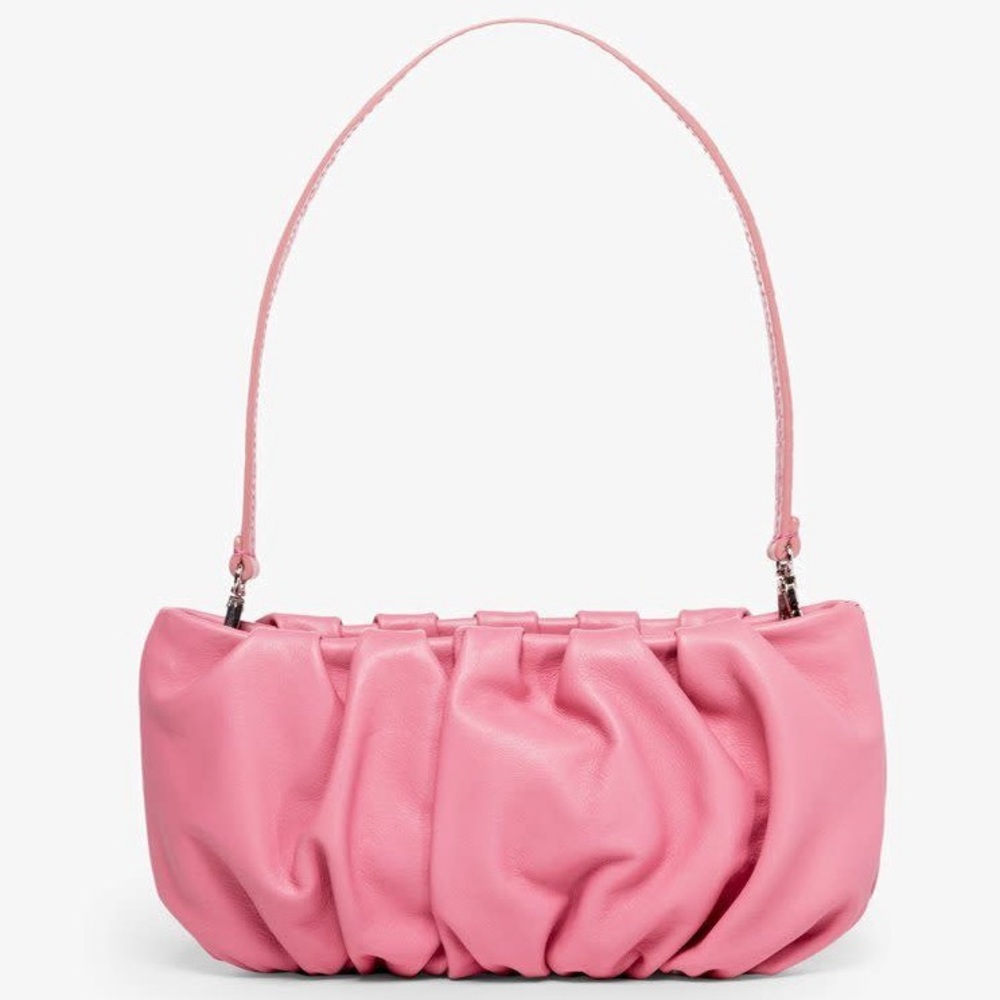 NWOT STAUD Leather Bean Bag - Pink